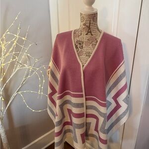 Alpaca Ruana Poncho with Tassels
